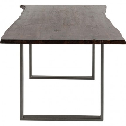 Eettafel Harmony Walnoot Ruw Staal 200x100cm Kare Design