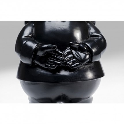 Deco gnome standing 30cm black gold Kare Design