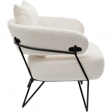 Armchair Peppo white Kare Design