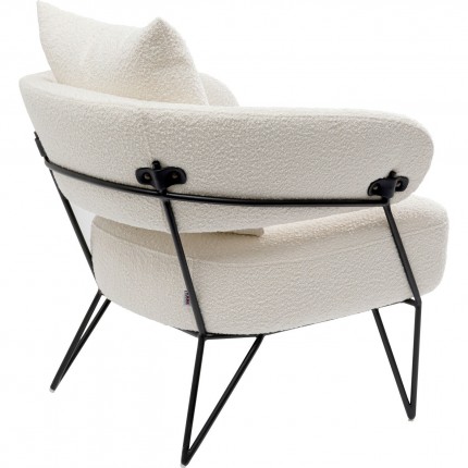 Armchair Peppo white Kare Design