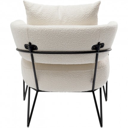 Armchair Peppo white Kare Design