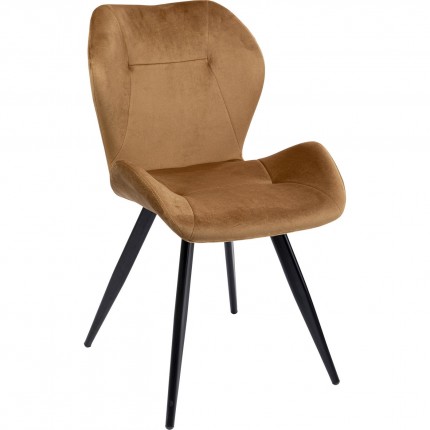 Chair Viva velvet brown Kare Design