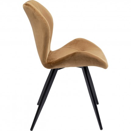 Chair Viva velvet brown Kare Design