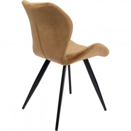 Chair Viva velvet brown Kare Design