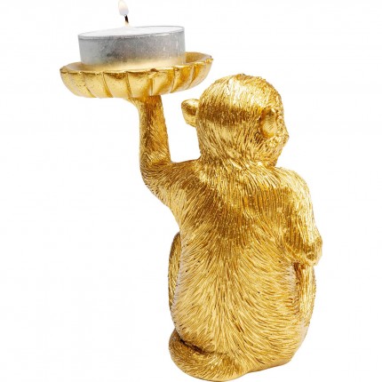 Tealight Holder Monkey Gold Kare Design