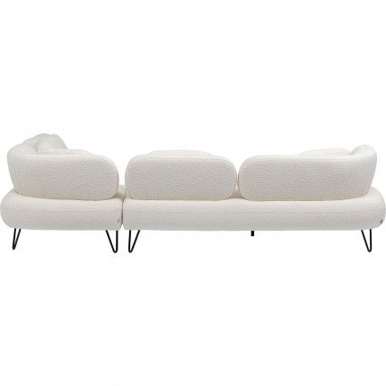 Corner Sofa Peppo white right Kare Design