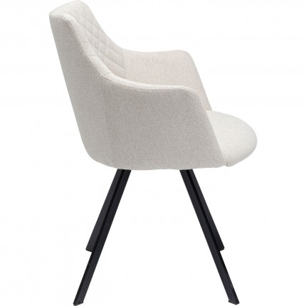 Chair with armrests Coco Cream Kare Design