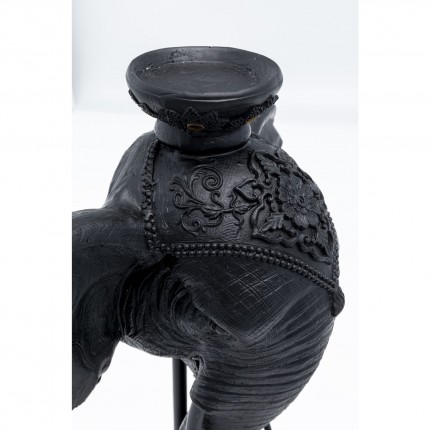 Candle Holder Elephant Head Black 49cm Kare Design