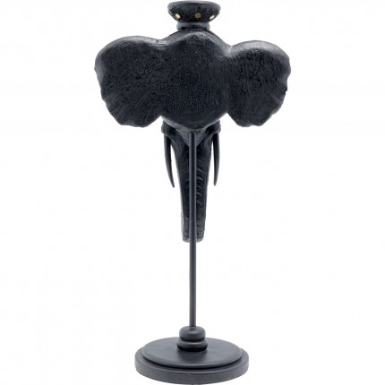 Candle Holder Elephant Head Black 49cm Kare Design