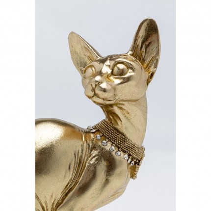 Woonaccessoires Zittende Kat Audrey Goud 27cm Kare Design