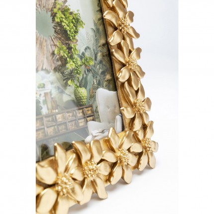 Fotolijst Flower gouden bloemen 21x26cm Kare Design