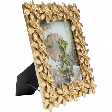 Fotolijst Flower gouden bloemen 21x26cm Kare Design