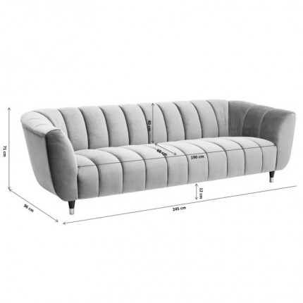 Sofa Spectra 3-Zits creme Kare Design