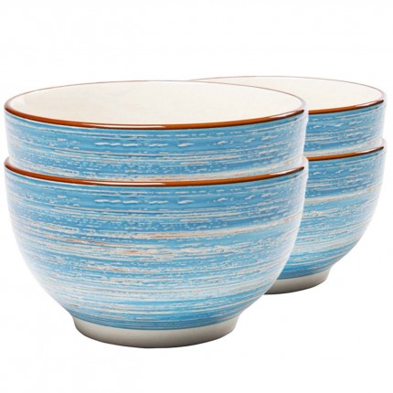 Bowl Swirl Ø14cm blue (4/set) Kare Design