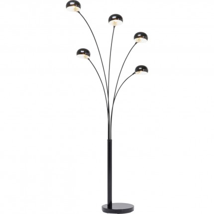 Vloerlamp Five Fingers 201cm zwart matt Kare Design