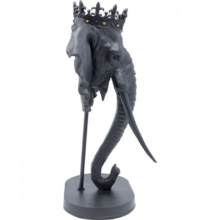 Decoratie Olifant Royal Zwart 57cm Kare Design