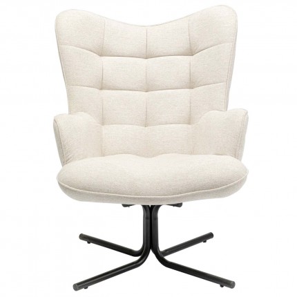 Draaifauteuil Oscar creme Kare Design