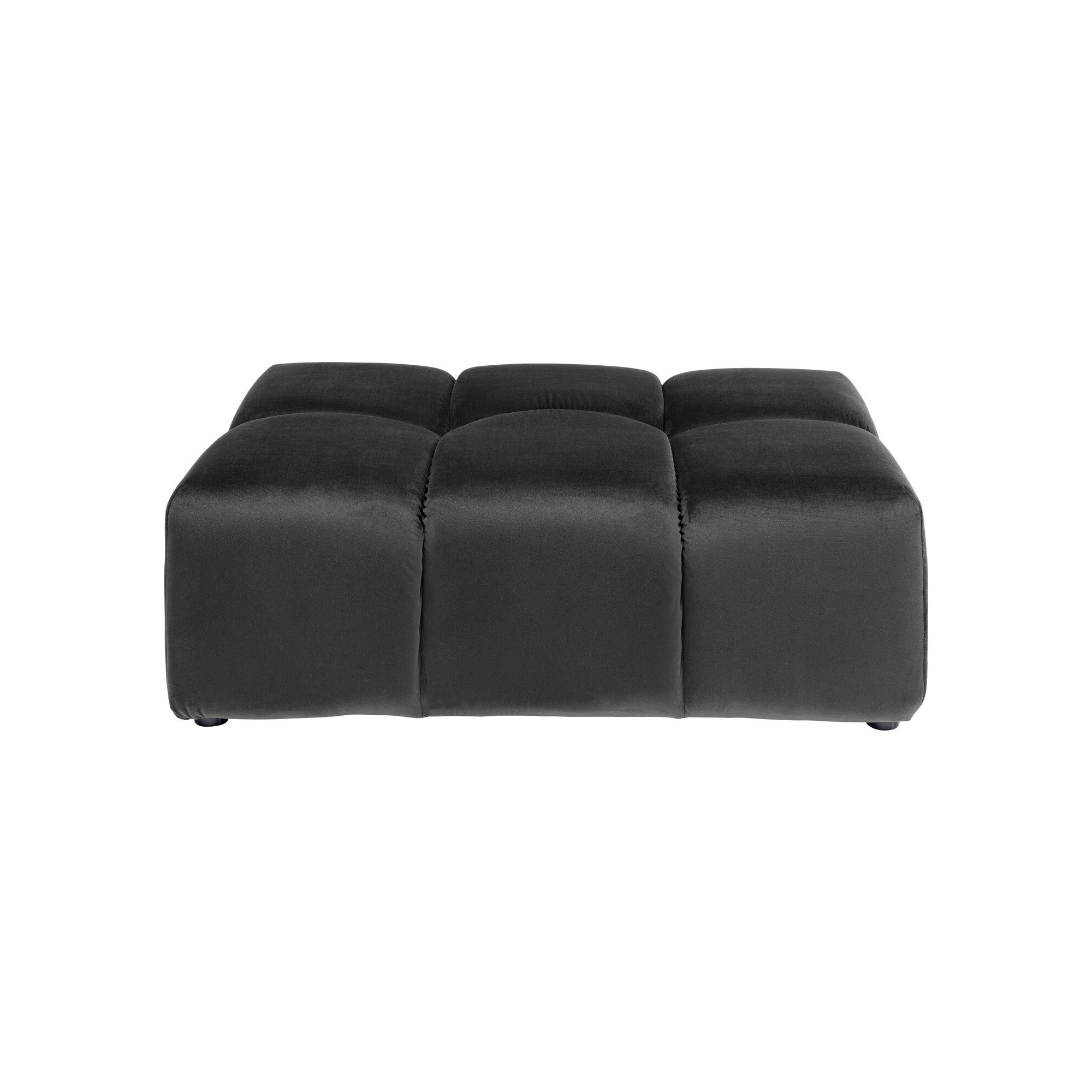 Pouf Belami velours gris