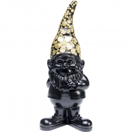 Woonaccessoires Gnome Standing Zwart Gouden 45cm Kare Design