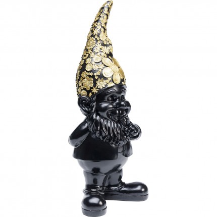 Woonaccessoires Gnome Standing Zwart Gouden 45cm Kare Design