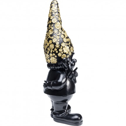 Woonaccessoires Gnome Standing Zwart Gouden 45cm Kare Design