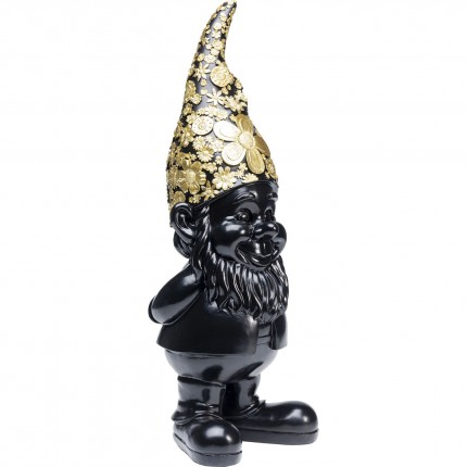 Woonaccessoires Gnome Standing Zwart Gouden 61cm Kare Design