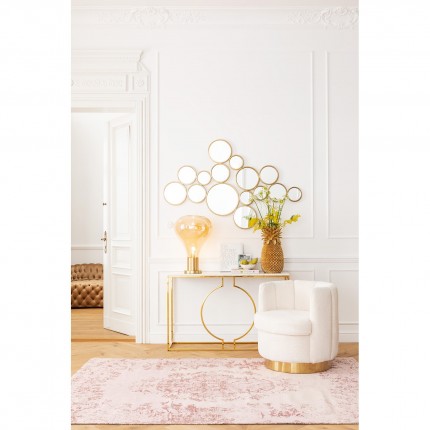 Console Miami Loft wit en goud 120x35cm Kare Design