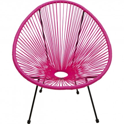 Tuinfauteuil Acapulco roze Kare Design