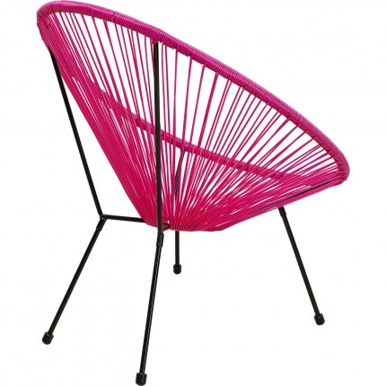 Outdoor Armchair Acapulco pink Kare Design