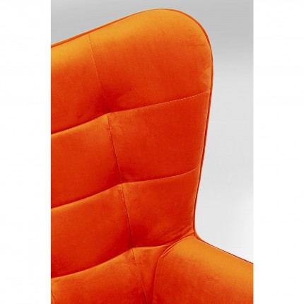 Swivel Armchair Oscar Velvet Orange Kare Design