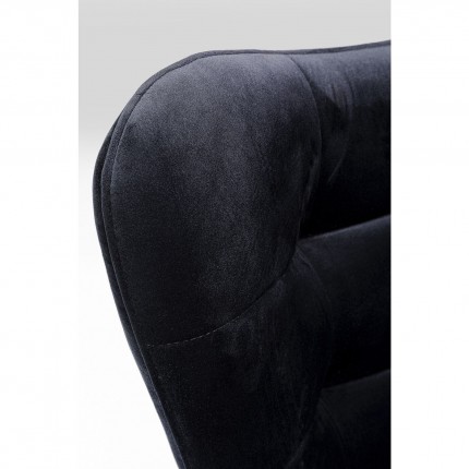 Swivel Armchair Oscar Velvet Black Kare Design