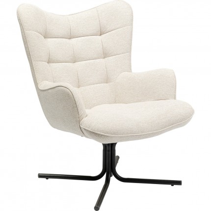 Draaifauteuil Oscar creme Kare Design