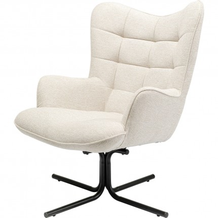 Draaifauteuil Oscar creme Kare Design