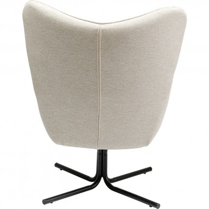 Swivel Armchair Oscar Cream Kare Design