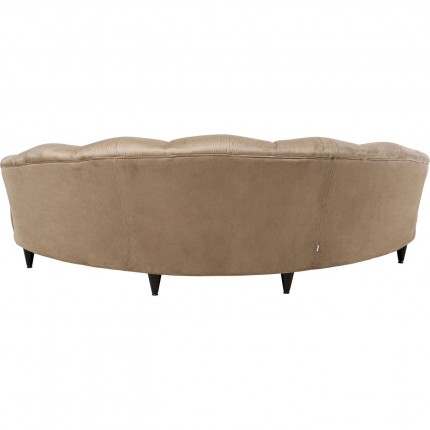 Sofa Dschinn 3-Zits fluweel taupe Kare Design