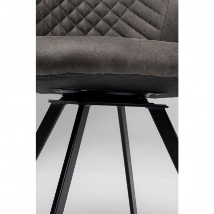 Chair with armrests Coco Anthracite Kare Design