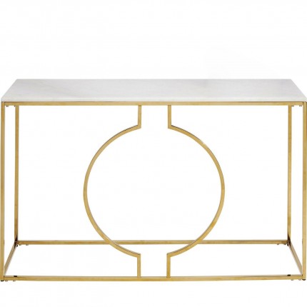 Console Miami Loft wit en goud 120x35cm Kare Design