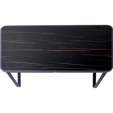 Outdoor Table Santos 143x83cm black Kare Design