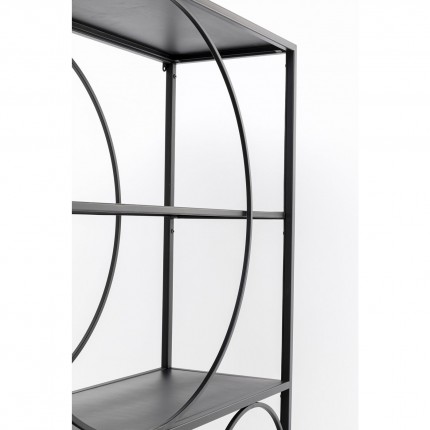 Bookshelf Circle zwart 200x100cm Kare Design