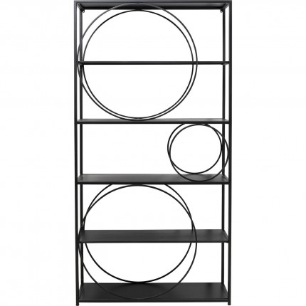 Bookshelf Circle zwart 200x100cm Kare Design