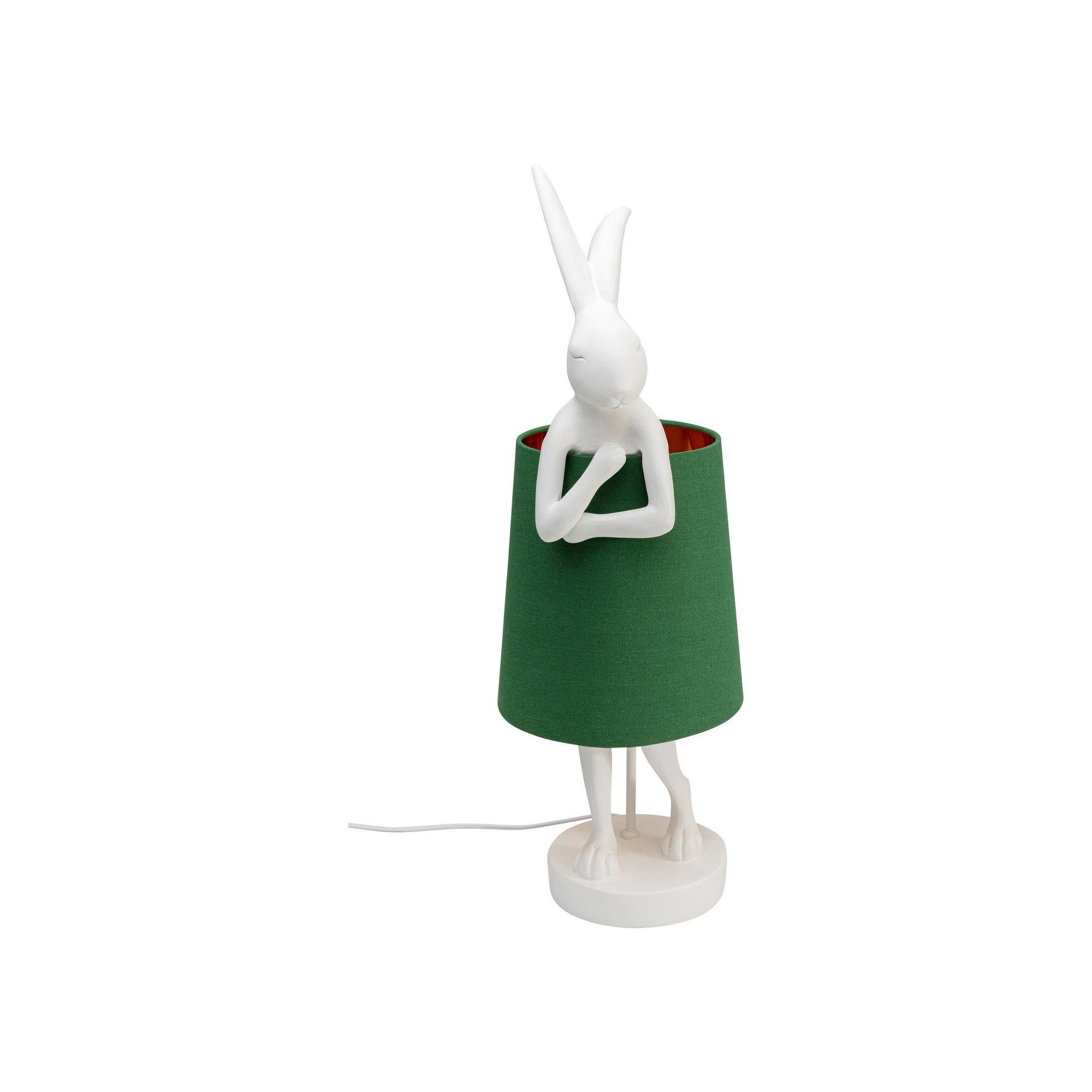 Lampe à poser Animal Rabbit blanc/vert 68cm