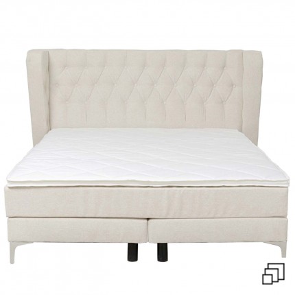 Bed Boxspring Benito Moon cream Kare Design