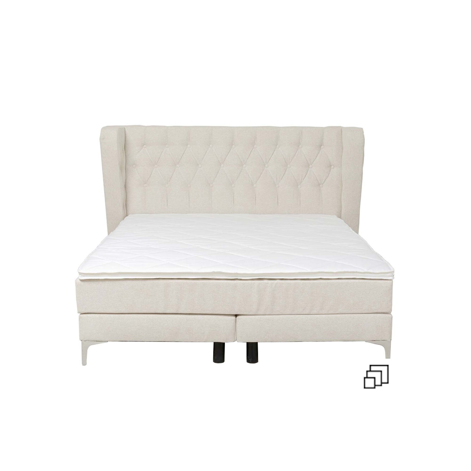 Lit boxspring Benito Moon crème 160x200