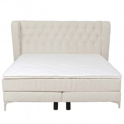 Bed Boxspring Benito Moon cream Kare Design