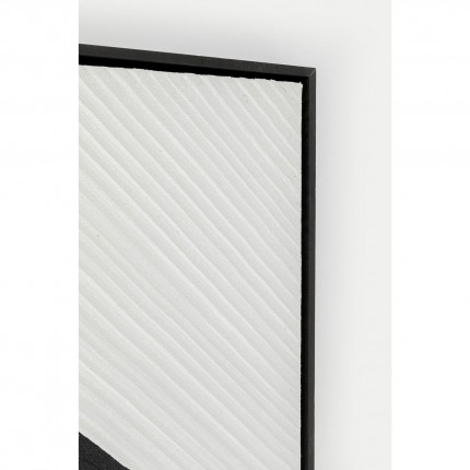 Framed Picture Modulo black and white 100x100cm Kare Design