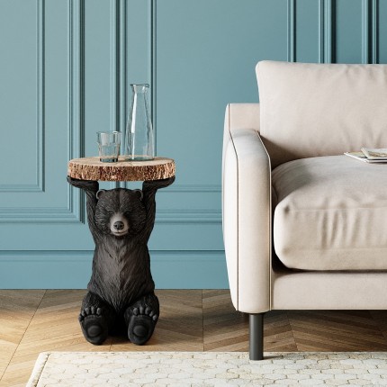 Side Table Animal black bear Kare Design