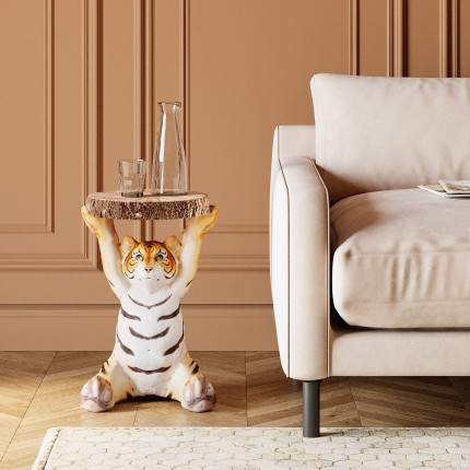 Bijzettafel Animal Tiger Ø35cm Kare Design