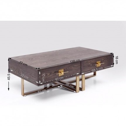 Coffee Table Osaka 138x77cm Kare Design