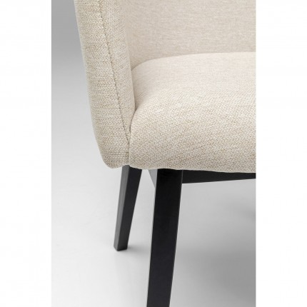 Chair with armrests Modino cream Kare Design