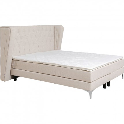 Bed Boxspring Benito Moon cream Kare Design